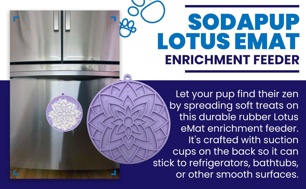 Lotus Design emat - Enrichment Lick Mat For Dogs and Cats - With Suction Cups | USA Made